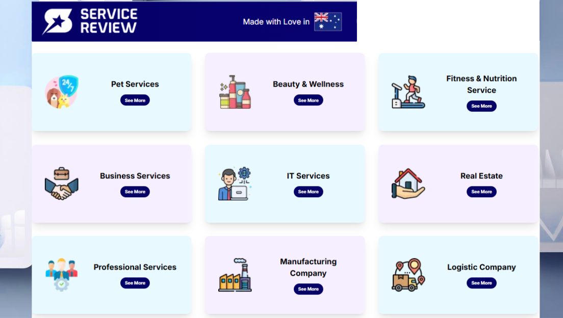 Service Review Categories