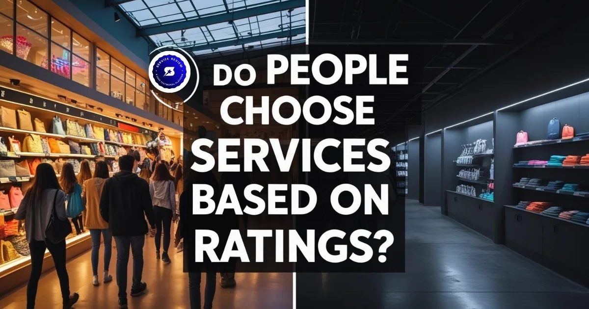 Do People Choose Services Based on Ratings