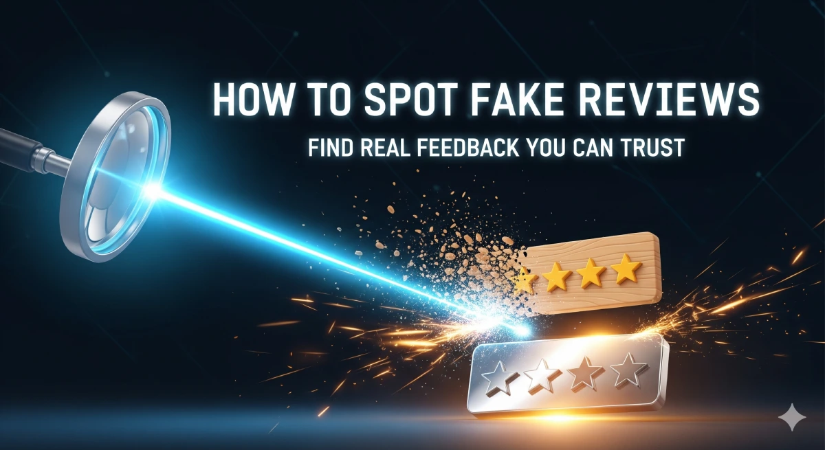 How to spot fake reviews and find trusted real service feedback with star ratings.